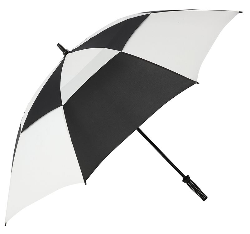 Antiwind Black/White Vented Golf Umbrella