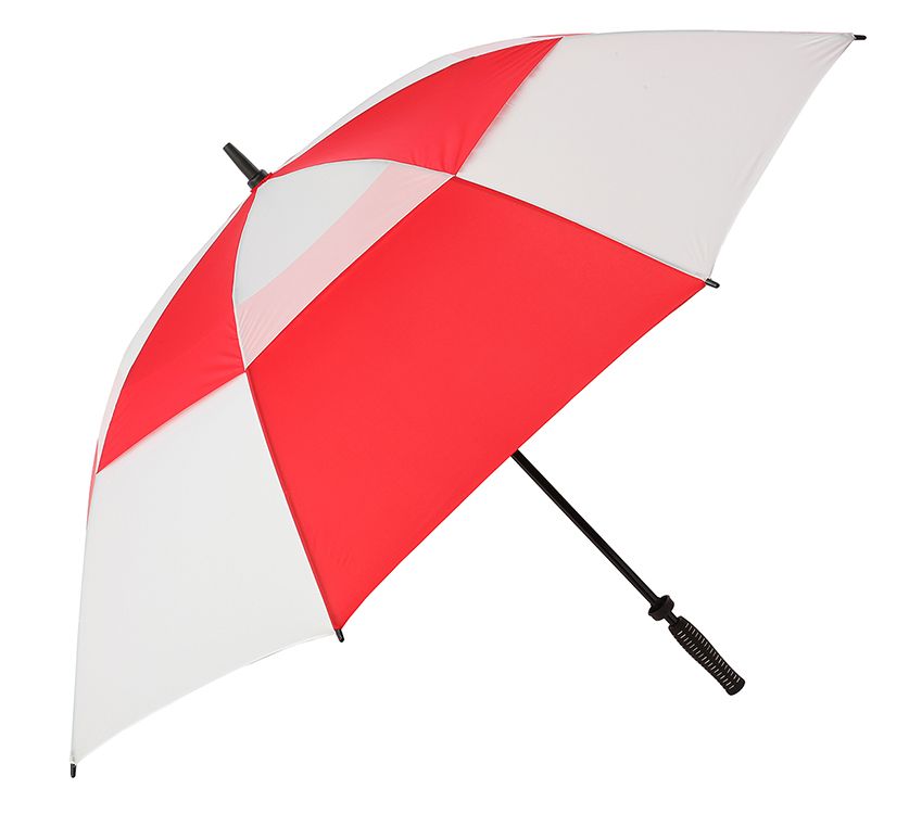 Antiwind Red/White Vented Golf Umbrella